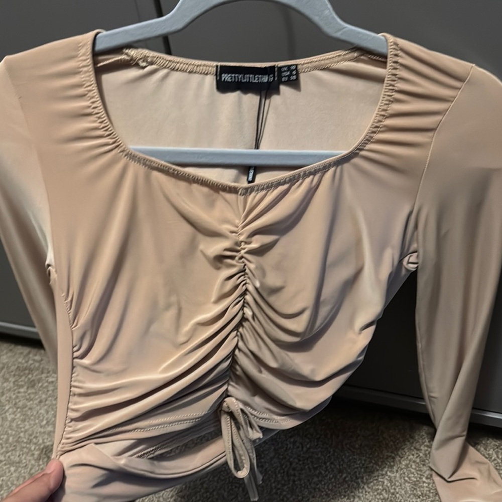Neutral Beige Long Sleeve Top by PrettyLittleThing - Picture 4 of 4